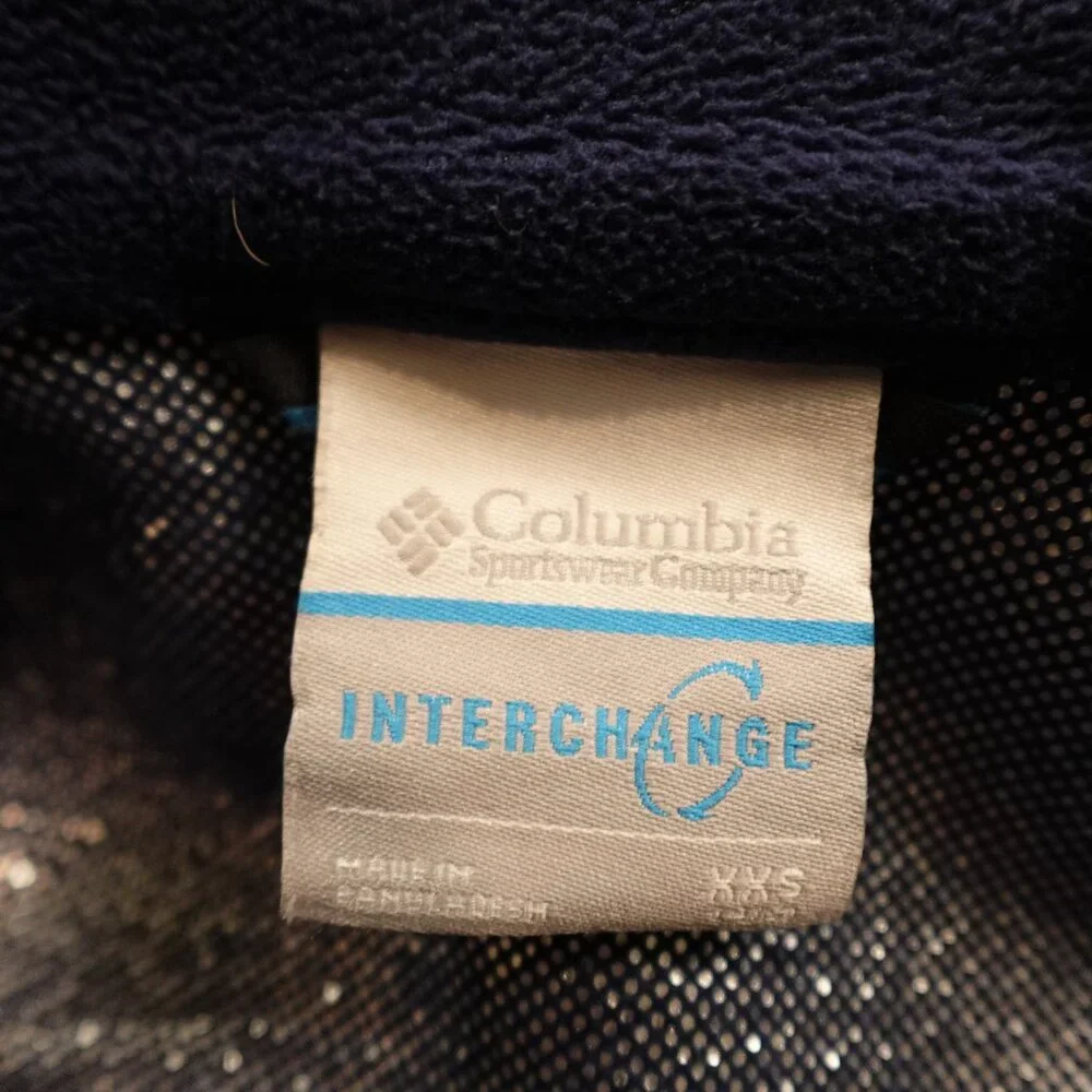 Columbia Bugaboo III Interchange Jacket Boys XXS (4-5) Red Blue‎ Omni-Tech